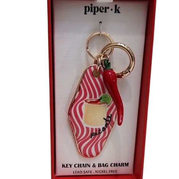 🌶 🔹️Piper K🔹️ Picante Red Hot Chilli Pepper Key Chain & Bag Charm ✨️🌶 - Picture 1 of 4